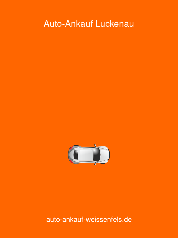 Auto-Ankauf Weißenfels